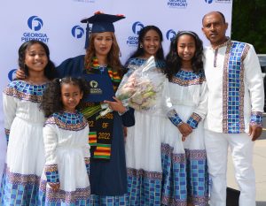 Family in traditional costume