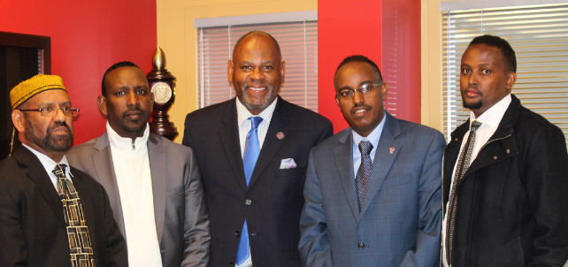 Picture of Georgia Piedmont President Jabari Simama (center) with higher education officials from the Somali State, Ethiopia.
