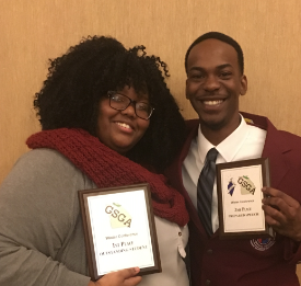 Cropped Image of Essence Jones with Citizenship Award.