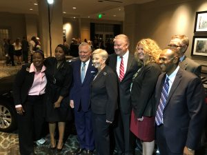 Crystal Wright with Governor & Mrs. Nathan Deal, Commissioner Matt Arthur, and Michelle Siniard and Dr. Ivan Allen of the assessment team.