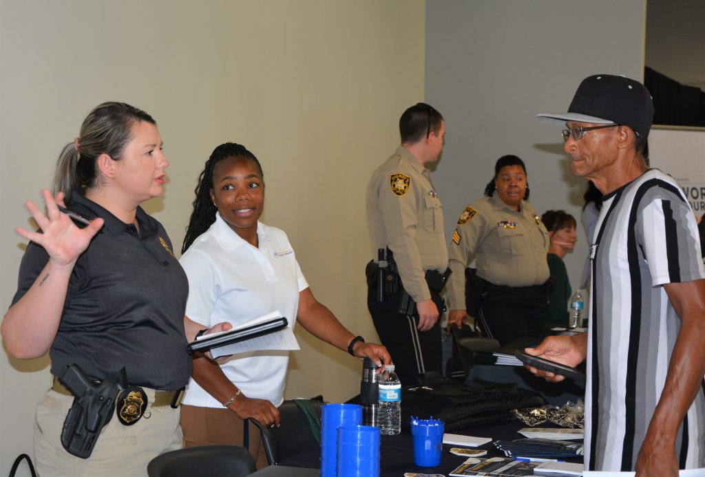 Law enforcement booth