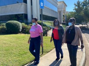 Walking for breast cancer awareness