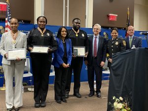 Honorees pose with the dignitaries