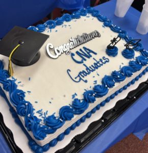 Cake for CNA graduates