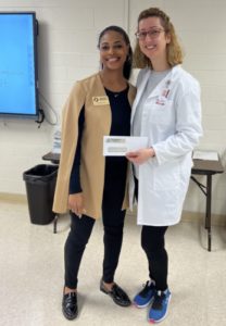 Scholarship winner and Dr. Ramona Pollard