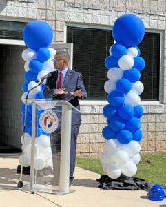 GPTC President Dr. Tavarez Holston addresses the crowd.